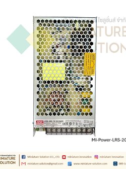 Meanwell LRS switching power supply พาวเวอร์ซัพพลาย LRS AC-DC (LRS-200-12)(17.0A)(LRS-200-24)(8.8A)