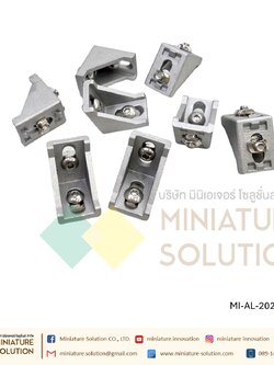 ฉากอลูมิเนียม มาตรฐาน Bracket ตัวจับฉาก ข้อต่อฉากอลูมิเนียม Series 20 30 40 aluminum Profile L Bracket (2020/3030/3060/4040/6060 ทั้งเซ็ตพร้อม Nut)
