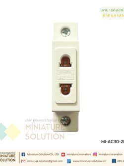 ปลั๊ก 2 รู ใส่ตู้ แบบใส่รางปีกนก AC30 socket 10A 250V 2 hole multi-function modular socket rail type socket