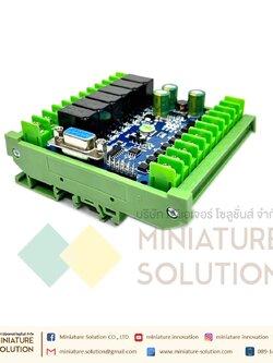 PLC FX2N - 14MR GX PLC บอร์ดควบคุมการตั้งโปรแกรมได้ สำหรับงานอุตสาหกรรม พร้อมรางยึด