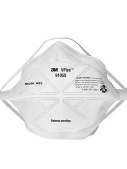 หน้ากากกันฝุ่นPM2.5พับได้ (กล่อง50ชิ้น) 3M 9105S N95