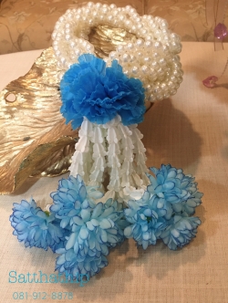 พวงมาลัยมุกพลาสติก - Pearl Garland