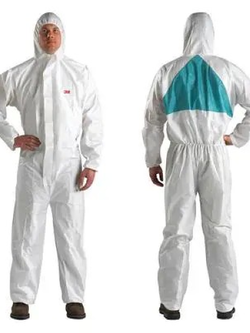 ชุดป้องกันสารเคมี M/L/XL ขาว 3M 4510/4520/4540