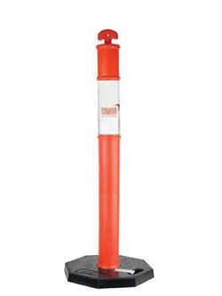 เสาจราจร ฐานยาง 110 ซม. ส้ม YAMADA