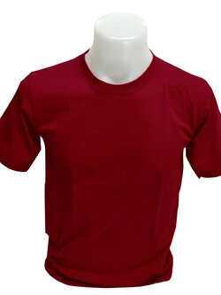 เสื้อยืด สีเลือดหมู