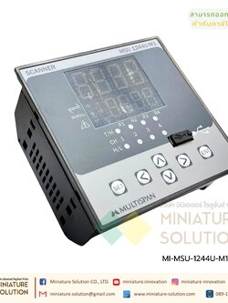 MSU-1244U-M1-A2-00 Scanner 4 Channel with RS-485 MODBUS Input J/K/Pt-100/4-20mA DC/0-10V DC/0-20mA DC Selectable (4 Channel) Output 4 Relay 220V AC USB Data logging Multispan