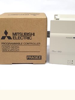 PLC Mitsu รุ่น FXFX3U-4AD, Analog Input, 4 Input FX2N-4AD สามารถเชื่อมต่อกับ FX3U และซีรีส์ FX3UC Made in China (FX3U-4AD)