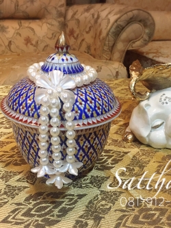 พวงมาลัยมุกประดิษฐ์ - พวงมาลัยประดิษฐ์ - พวงมาลัย - Garland