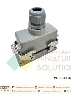 ปลั๊กเชื่อมต่อใช้สำหรับงานหนัก Heavy Duty Connectors Power แบบขันสกรู 16A 500V HDC-HE-4/6/10/16/20/24/32/48 Core กันน้ำ