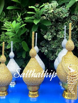 พานพุ่ม - พานพุ่มสักการะ - พานพุ่มเงินทอง - พานพุ่มนพเก้า