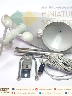 MISOL Weather station เครื่องวัดสภาพภูมิอากาศ อุณหภูมิ ความชื้น ปริมาณน้ำฝน ความเร็วลม ความเข้มแสง แรงดันบรรยากาศ