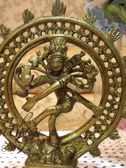 พระศิวะ ปางศิวนาฏราช (ทองเหลือง) ผลิตและนำเข้าจากอินเดีย - Shiva