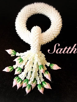 พวงมาลัยดอกพุด - พวงมาลัยดอกพุดประดิษฐ์ - พวงมาลัยประดิษฐ์