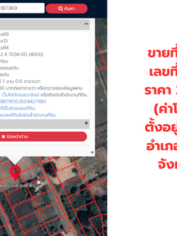 ขายที่ดินเปล่า 1 งาน ตำบลโนนท่อน อำเภอเมืองขอนแก่น โทร.094-515-7920