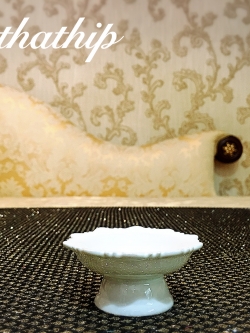 พานเซรามิค (เส้นผ่าศูนย์กลาง 2 นิ้ว) - พานขันหมาก - พานเซรามิก