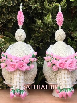 พานพุ่มดอกรักประดิษฐ์ [7"]