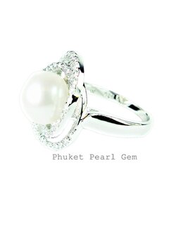 Elegance Silver Pearl Ring