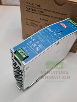 Mean Well รุ่น NDR-75-24 DIN Rail Power Supply, 24V dc Output Voltage, 3.2A Output Current