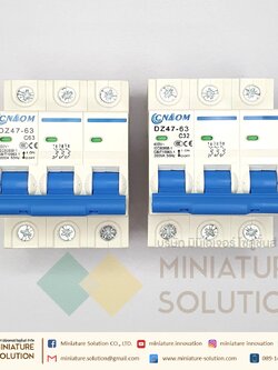 Miniature Circuit Breaker เซอร์กิตเบรกเกอร์ MCB เบรกเกอร์เกาะราง เบรกเกอร์ (3POLE) (16A 32A 40A 50A 63A)