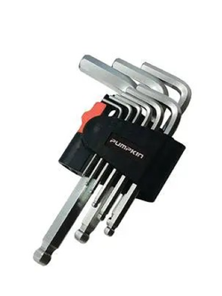 ชุดกุญแจหกเหลี่ยมหัวบอล 9 ตัว พัมคิน PTT-HK9S / PTT-HKB9S