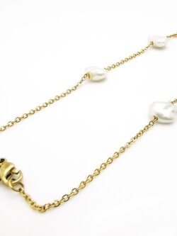 สร้อยชุบ 24K ร้อยกับมุกเก๋เก๋ มุกแท้ทุกเม็ด Phuket Pearl Gem