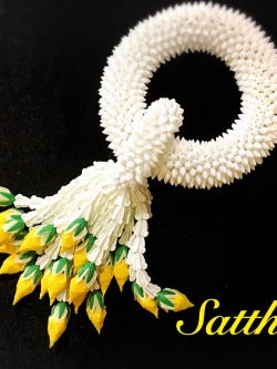 พวงมาลัยดอกพุด - พวงมาลัยดอกพุดประดิษฐ์ - พวงมาลัยประดิษฐ์