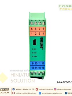 ASC605-V3.0 Analog Isolator 24VDC Thermocuple Type K 0-1300C แปลงสัญญาณ Analog 4-20mA 2Chanal GOSLING กล่องสีเขียว