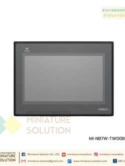 Omron NB7W-TW00B Touch Screen HMI - 7 In, TFT LCD Display, 800 X 480pixels V1.0