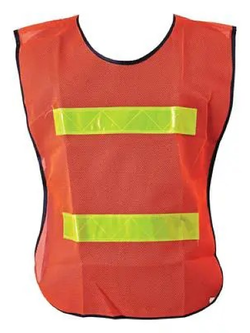 เสื้อตาข่ายสีส้มตัวล็อคเลื่อน ฟรีไซส์ เซเวนไทม์