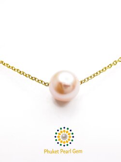 สร้อยชุบ 24K เลือกสีไข่มุกหวานๆ ได้ตามใจต้องการ Phuket Pearl Gem