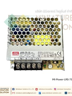 Meanwell LRS switching power supply พาวเวอร์ซัพพลาย LRS AC-DC (LRS-75-12)(6.0A)(LRS-75-24)(3.2A)
