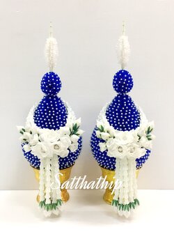 พานพุ่มดอกรักประดิษฐ์ [8"]