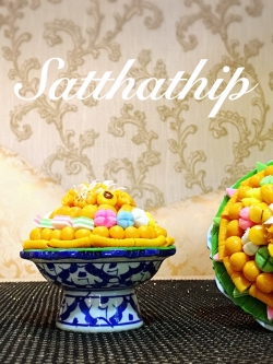 พานโมเดลขนมไทย ประดิษฐ์จากดิน - พานขนมมงคล ประดิษฐ์จากดิน - พานขนมไทย ดินปั้น