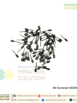 [ 100ชิ้น/แพ็ค ] VE TE หัวต่อหางปลาแบบเสียบ หางปลาคอร์ดเอ็น Cord-N Terminal Crimping หางปลาเข็ม หางปลาย้ำสายไฟ คอร์ดเอ็นเดี่ยว VE TE ขั้วต่อสายคอนโทรลสายไฟ หางปลาไม้ขีด