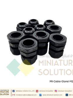 แพ็ค 10 ตัว Cable Gland เคเบิ้ลแกลนด์สกรู M ไนลอน เคเบิ้ลแกลนด์ สีดำ ขาว IP68 M22 M24 M27 M30 M36 x1.5 สายไฟ 10-25 มม.