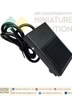 TFS-1 1 meter metal shell สวิทช์เหยียบ สวิทช์โรงงาน สวิทช์เท้าเหยียบ กดติด-ปล่อยดับ COM/1NO/1NC 10A 250VAC FOOT SWITCH สวิทช์เท้าเหยียบไฟฟ้า สีดำ