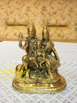 พระพิฆเนศ ปางครอบครัว (ทองเหลือง) - Ganesha: Lord of Success