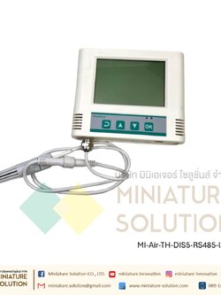 เซนเซอร์วัดอุณหภูมิ ความชื้น มีจอ LCD แสดงผล ออกสัญญาณ RS485 Modbus Body ใหญ่ ตั้ง Alaem ได้ สายยาว VMS-3006J-WS-N01