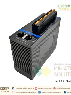 PLC FX3U-16MT-E (8DI 8DO transistor output ) 4-axis pulse + Port ETHERNET