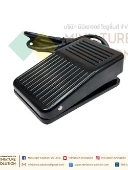 TFS-01 1 meter metal shell สวิทช์เหยียบ สวิทช์โรงงาน สวิทช์เท้าเหยียบ กดติด-ปล่อยดับ COM/1NO/1NC 10A 250VAC FOOT SWITCH สวิทช์เท้าเหยียบไฟฟ้า สีดำ