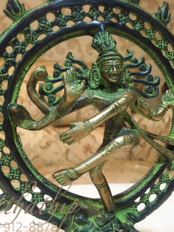 พระศิวะ ปางศิวนาฏราช (ทองเหลือง) ผลิตและนำเข้าจากอินเดีย - Shiva