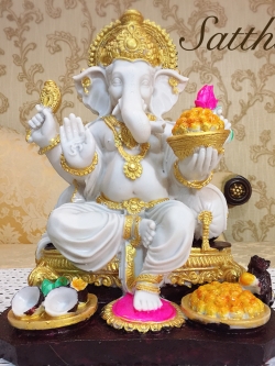 พระพิฆเนศ ปางประทานพร (เรซิ่น ลงสี) - Ganesha: Lord of Success