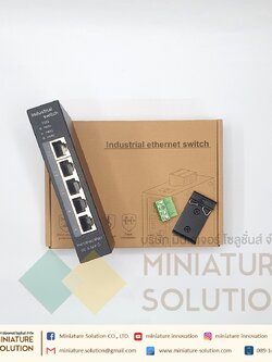 Industrial Grade Switch 5 Port / Use DIN Rial installation / 9~52VDC Ethernet industrial switch 5/4 industrial-grade Ethernet Switch HUB สวิตช์อีเธอร์เน็ตอุตสาหกรรม ได้รับการออกแบบอย่างดีเยี่ยมให้สามารถทำงานได้ที่อุณหภูมิ -40 ℃ ~ 75 ℃ เป็นอุปกรณ์เกรด อุตส