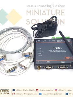HF IOT HF2221 Multiple Port Wi-Fi Serial Server Industrial Modbus Serial RS232/RS485/RS422 WiFi/Ethernet Converter Module Support TCP/Modbus TCP Protocol (HF2221)