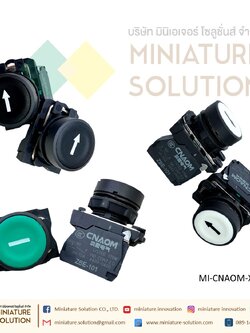 XB5-AA3311/AA3341/AA3351 Slow Brake Push Button,1NO Panel Mount 22mm สวิตช์ปุ่มหัวเรียบ กดเด้งกลับ CNAOM สีเขียว ดำ ขาว