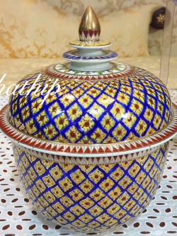 [สินค้าหมด-sold out***] โกศอัฐิ เบญจรงค์ - โถ เบญจรงค์ - โถบรรจุอัฐิ