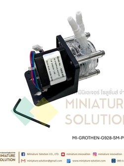 GROTHEN STEPPING Motor ปั๊มรีดพร้อมท่อซิลิโคน ปั๊มปุ๋ย ปั๊มสารเคมี เกรดอุตสาหกรรม Dosing Liquid Transfer (STEPPING)(Cover สีใส)(G928-SM-Plate)(6.5*9.6mm)