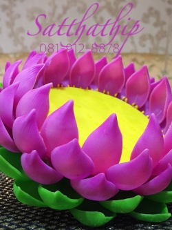 ถาดบัว ประดิษฐ์จากดิน - ฐานบัว ประดิษฐ์จากดิน - พานบัว ประดิษฐ์จากดิน - ถาดบัวดินปั้น - ฐานบัวดินปั้น - พานบัวดินปั้น -Tray