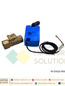 DN25 valve body + VA9104 4Nm 24VAC regulating actuator Johnson Controls วาล์วควบคุมต่ำแหน่ง 0-10VDC Analog IN
