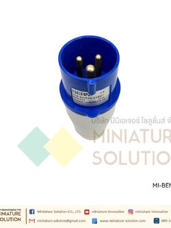 ปลั๊กเพาวเวอร์ 3/4 ขา ตัวผู้และตัวเมียลอย-ติดพนัง 220VAC เต้ารับตัวเมียต่อกลาง เพาเวอร์ปลั๊ก 1เฟส 2P 3P+E POWER PLUG รุ่นกันน้ำ BERM สีน้ำเงิน (BEM-013 16A)BEM-113 16A)(BEM-023 32A)(BEM-123 32A)(BEM-024 32A)(BEM-124 32A)